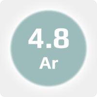 Аргон (Ar) 4.8 (99,998%)в баллоне 50л 200бар, соединение  G3/4 (DIN 9)